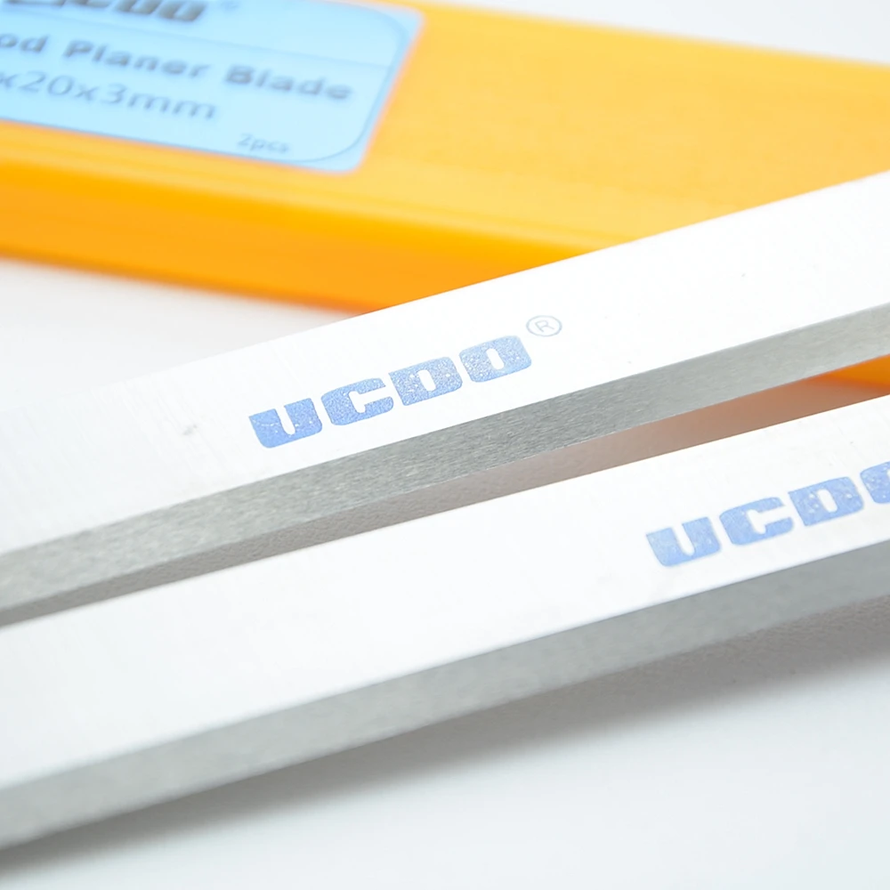 UCDO HSS Planer Blade 260x20x3mm 1pair Wood Knife Woodworking Parts for Elektra HC260 Electric Planer Power Tool Accessories