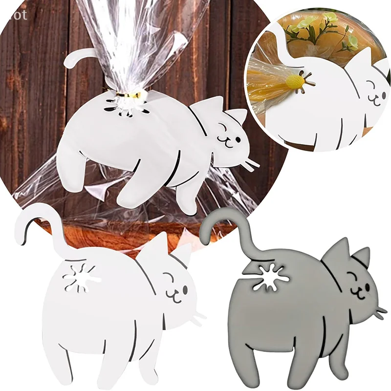Funny Cat Butt Bread Clip 3D Printed Bag Clip Bag Holder Novelty Kitchen Gadget For Cat Lovers Food Storage Home Decor 1/2/3pcs