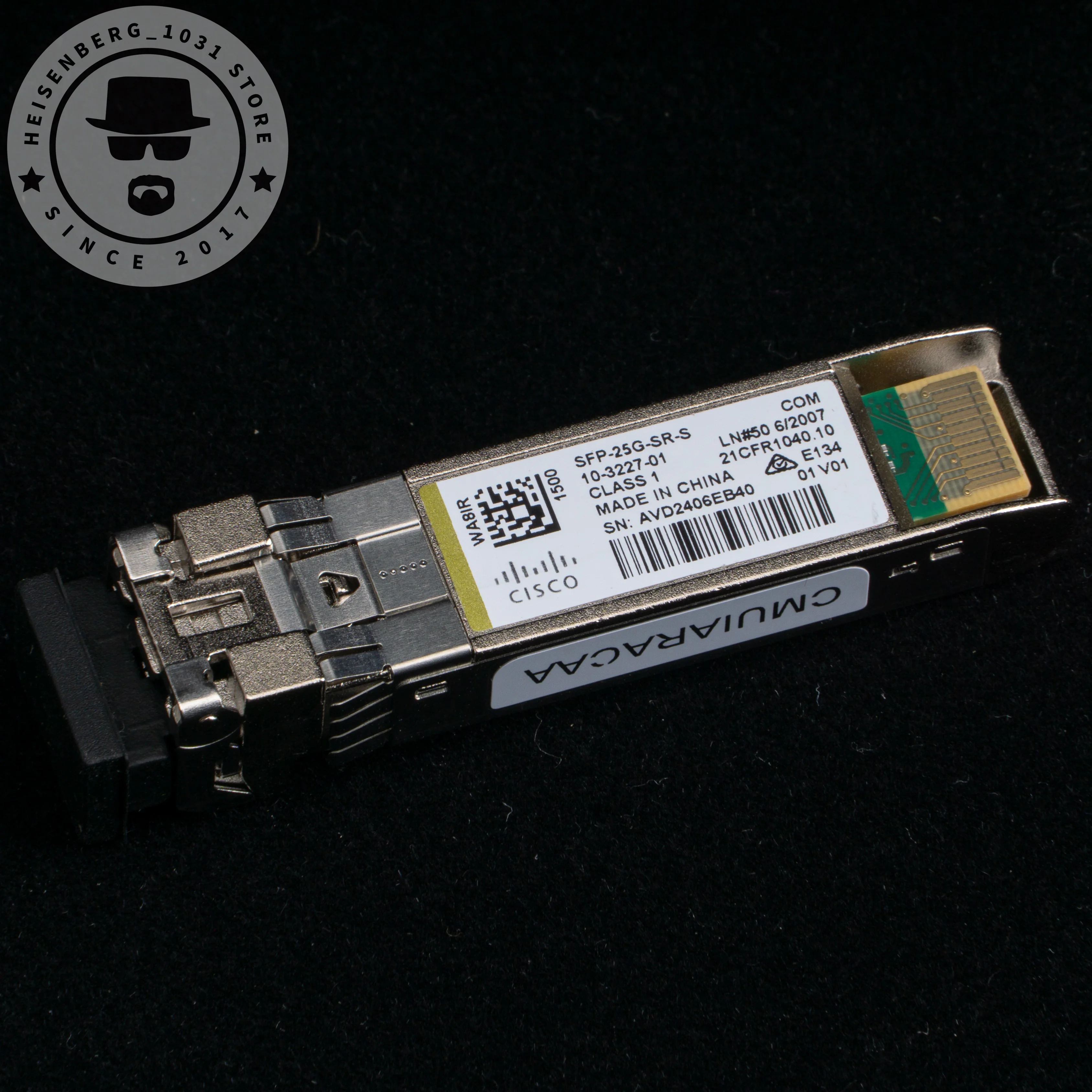 

Cisco-AVAGO SFP-25G-SR-S 10-3227-01 25GBASE-SR SFP28 850nm 100m Module for MMF Optical Transceiver Refubished.