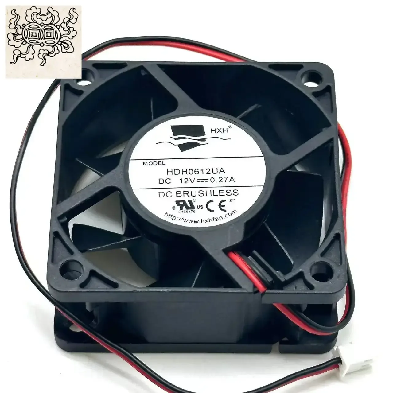 

Ltsf For HXH HDH0612UA DC 12V 0.27A 60x60x25mm 2-Wire Server Cooling Fan