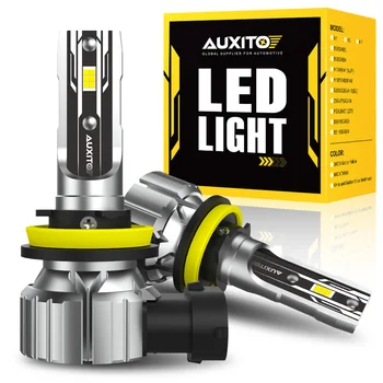 AUXITO 2 uds lámpara antiniebla H8 H9 H11 H16JP 9005 HB3 9006 HB4 bombillas LED de luz antiniebla PTF CSP faro 12V lámpara de conducción de coche DRL para RAV4