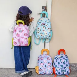 Korean Kids Backpacks Light Portable Kindergarten Schoolbag Cartoon Fruit Print Children Backpack for Girls Boys Bags 2024 New