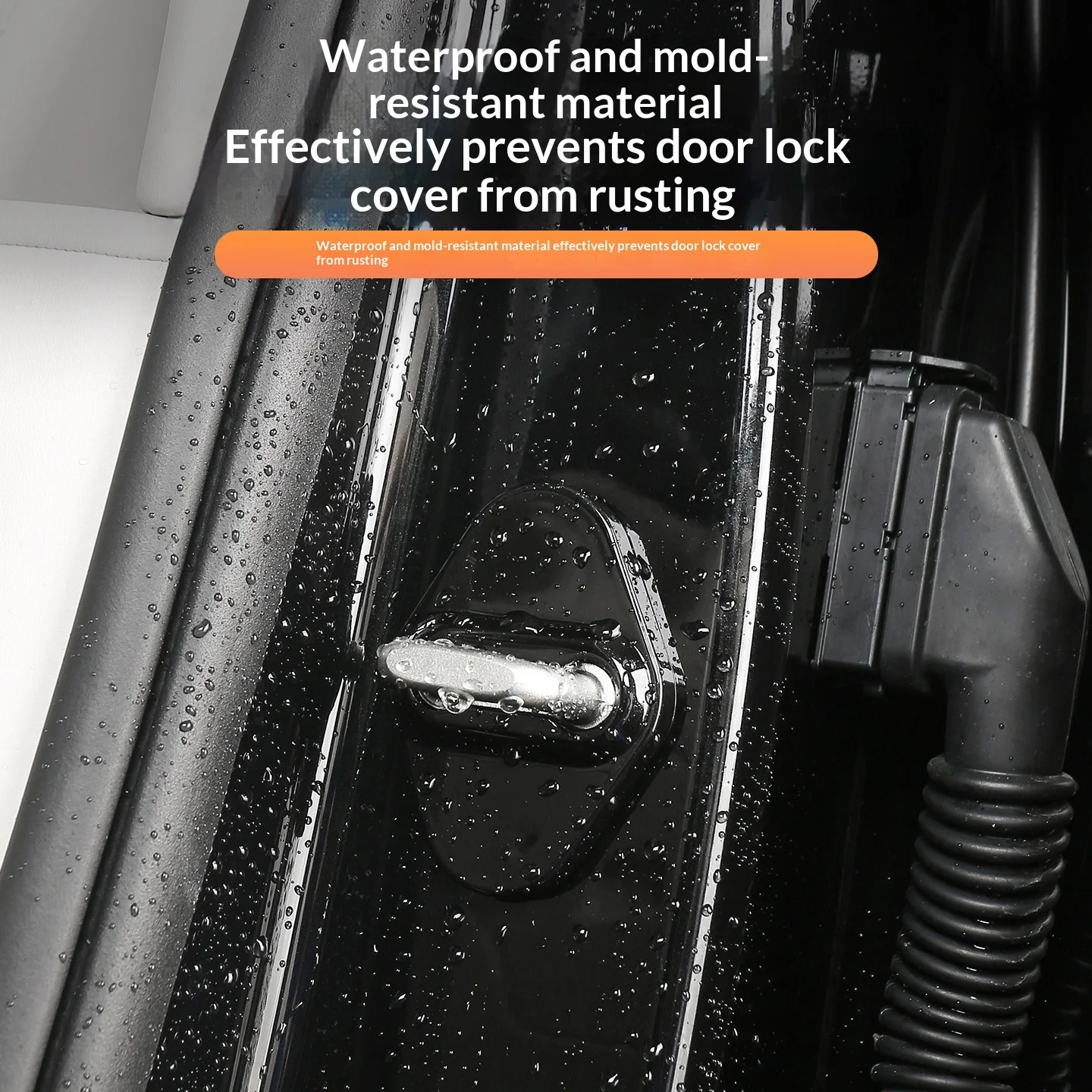 Fit For LYNK & Co 900 2025+ Specialized Door Lock Protective Cover Door Latch Rust Proof Shield Sound Insulation Modification