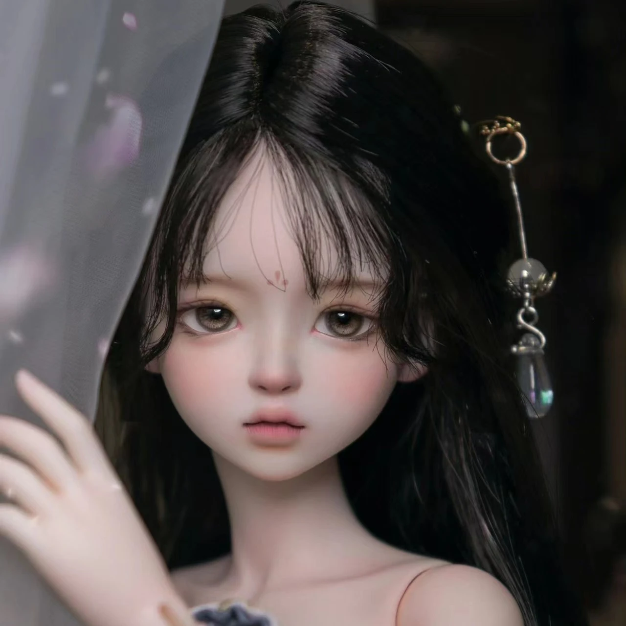 

New 1/4 BJD Doll Head Resin Material Doll DIY Lovely Girl Doll No Makeup Toys Girl Gift