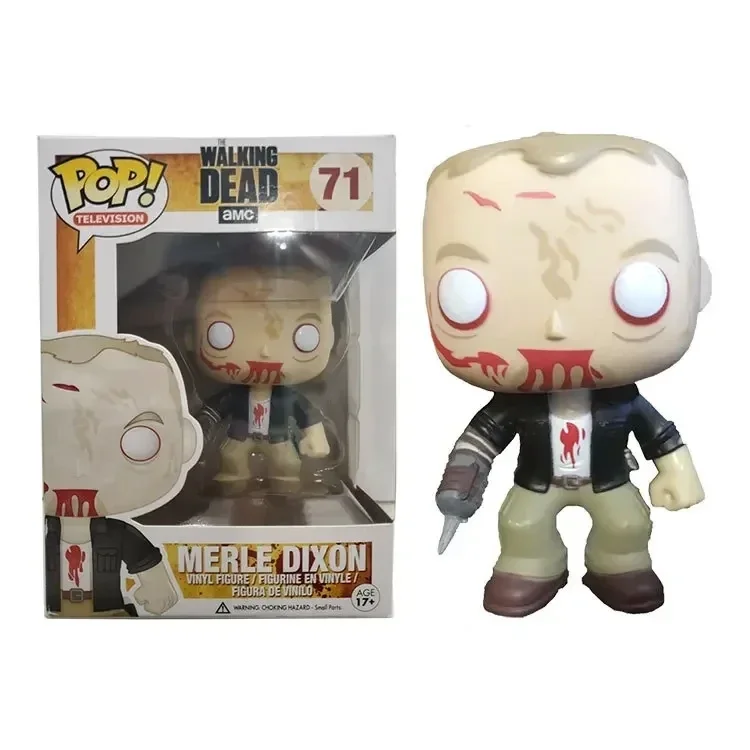 Funko Pop the Walking Dead Amc Rick Grimes 13# Daryl Dixon with Dog 1182# Tyreese DIXON 71# Vinyl Figure Collection Model Toys