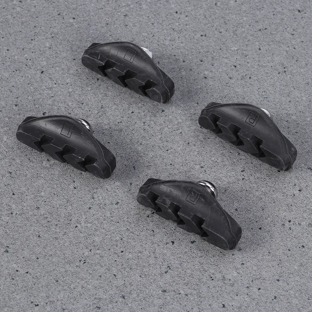 2 Pairs/4pcs Brake Pads C-brake Stripping Exercise Bikes Black for Bicycle Child