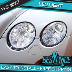 AKD Car Styling Head Lamp for Bentley Continental LED Headlights 2004-2012 LED Headlight Flying Spur DRL  Auto Accessories