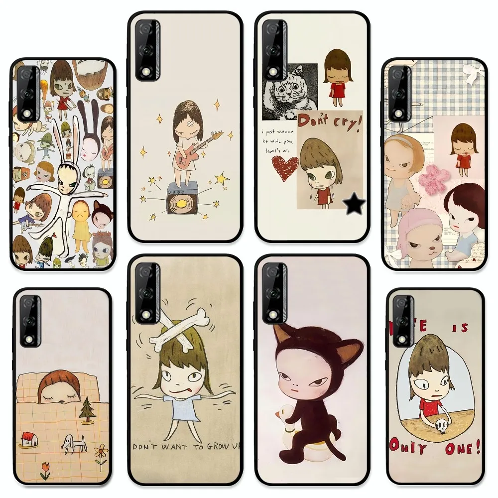 Y-Yoshitomo N-Nara D Phone Case For Huawei Y9 6 7 5 Prime Enjoy 7s 7 8 plus 7a 9e 9plus 8E Lite Psmart Shell