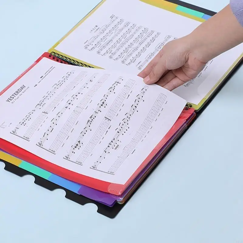 M5TB Student Multifonctional Music Score Dossier bureau Écriture dossiers modification des enseignants des élèves