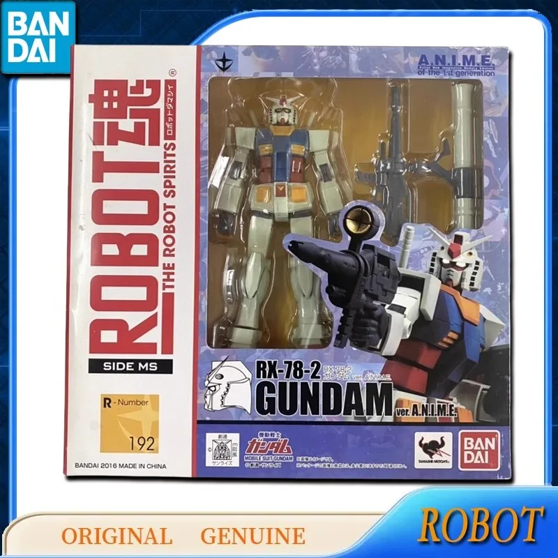 Bandai Originele Echt DE ROBOT GEESTEN 192 RX-78-2 GUNDAM VER.A.N.I.M.E.Action Anime Figuren Speelgoed Jongens Gift Model Ornamenten