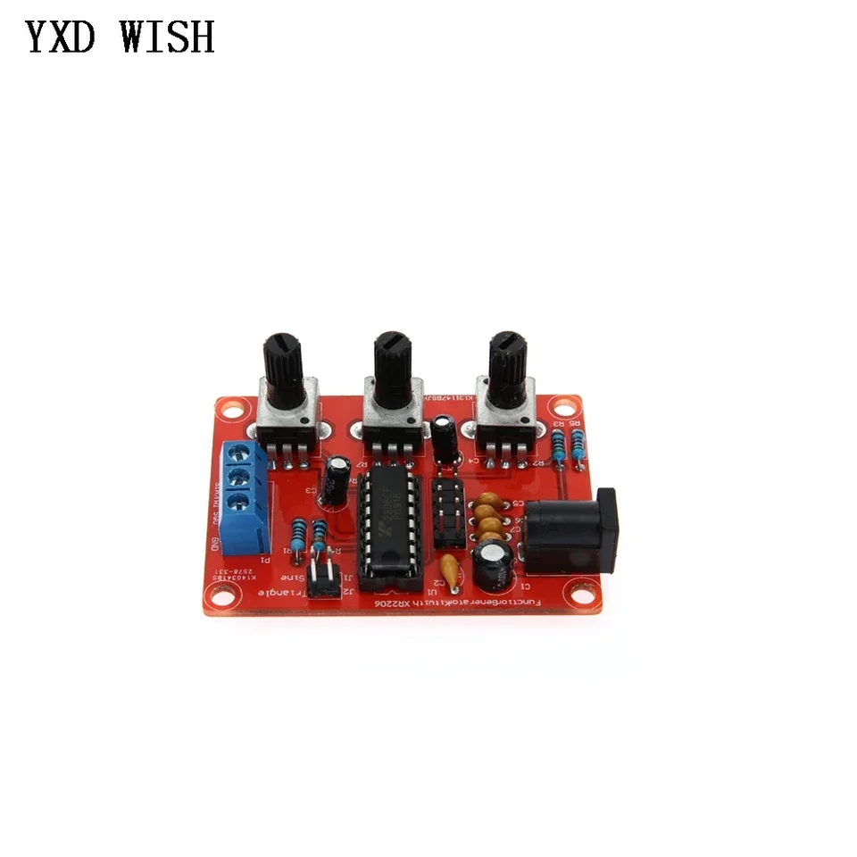 Produktbild von IHaospace XR2206 Funktionsgenerator Bausatz – 1Hz-1MHz, Sinus/Dreieck/Rechteck, Fertig Montiert Mit Acryl-Case
