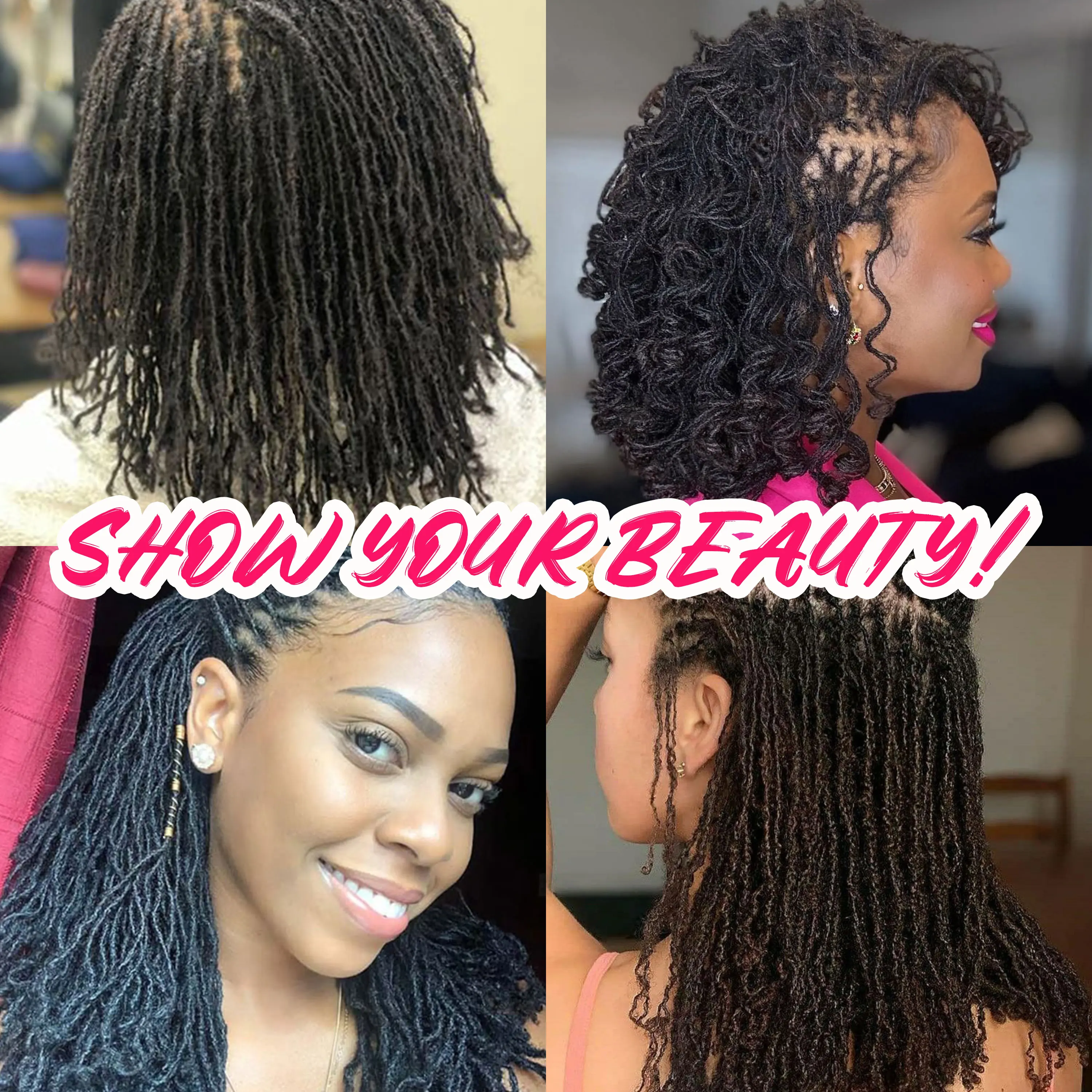 50strands/pack Braiding Hair Brazilian Locs Micro Locs Extensions Human Hair 0.1 Handmade Human Hair Dread Lock Extension