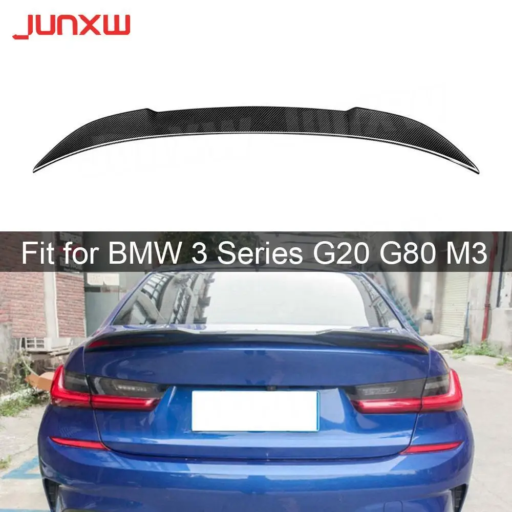 

Dry Carbon Fiber Rear Trunk Lip Spoiler For BMW 3 Series G20 G80 M3 Sedan 2019-2022 Rear Boot Spoiler Car Styling