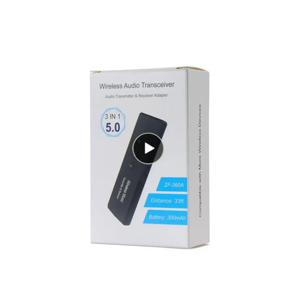 Car 3.5mm Jack Audio Music Transmitter Portable Signal Stability Aux Adapter Three-in- Mini Transmitter Adapter