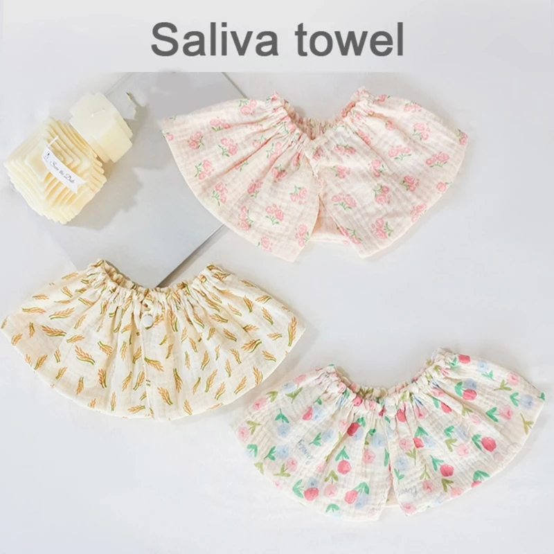 

Baby Bibs Baby Feeding Bibs 6 Layers Cotton Petal Infants Print Crepe Saliva Towel Newborn Toddler Soft Burp Cloth Kid Bib