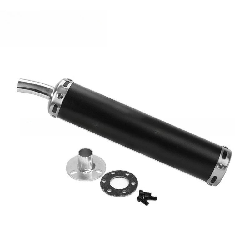 

Motorcycle exhaust pipe Metal 20mm curved tail pipe Tail throat Motor vehicle modification Mountain bike off-road universal