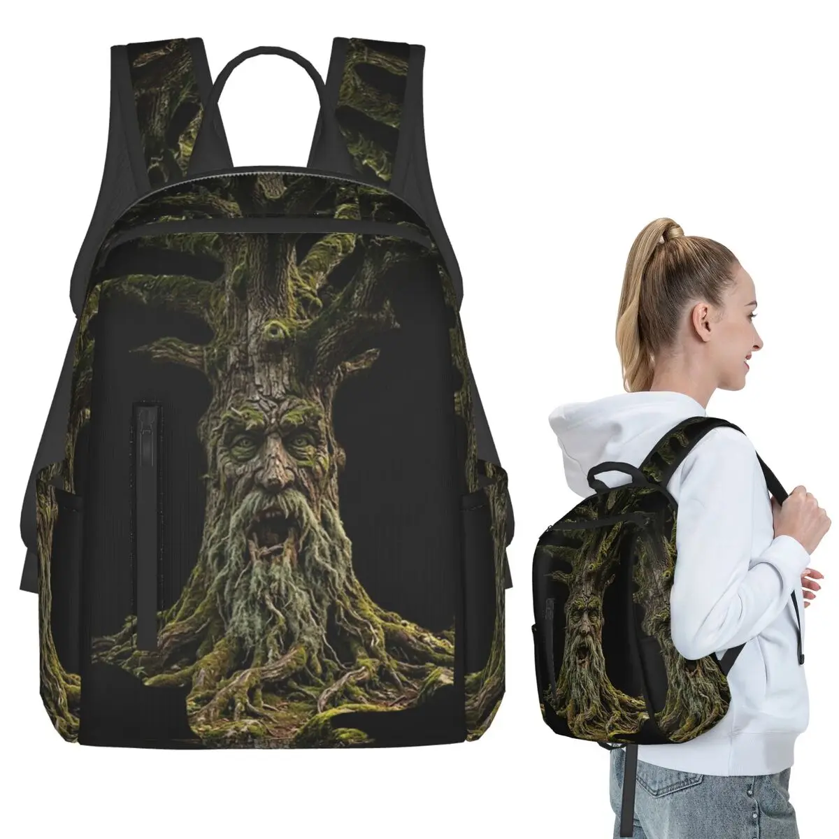 

100 Years Old Tree Backpack Student BookBag Kids School Bag Computer Shoulder Bags Boys Girls
