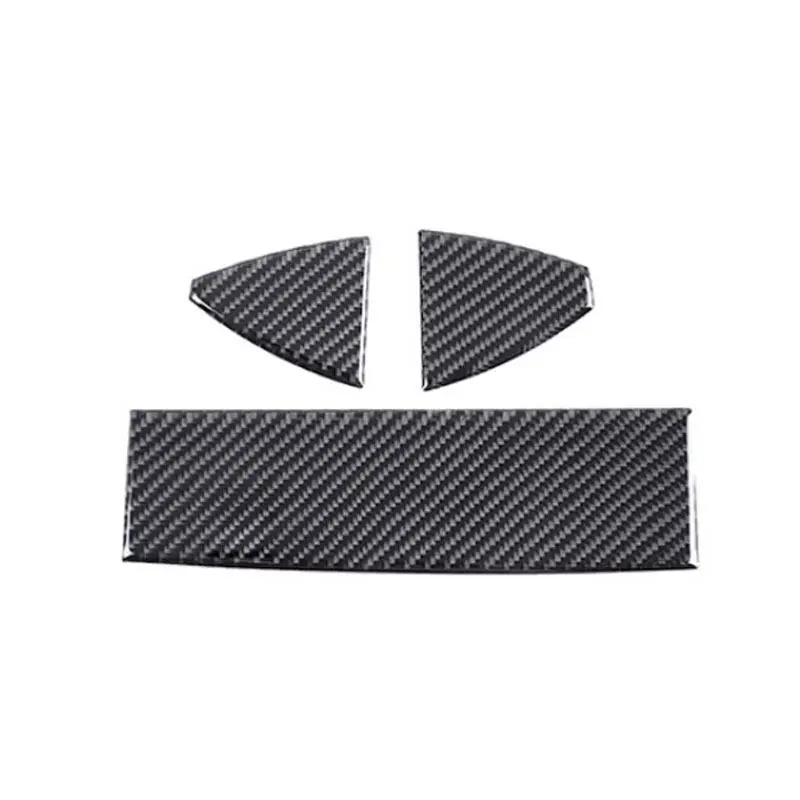 Car Carbon Fiber/Piano Black Interior Accessories Instrument Panel Cover Trim 3pcs For BMW X3 E83 2006 2007 2008 2009 2010