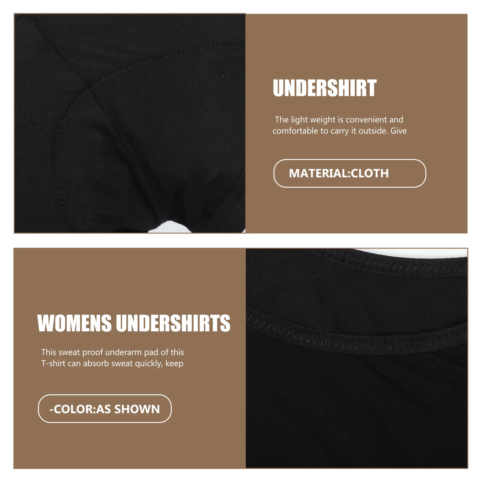 

Women Sweat Proof T-Shirt Short Sleeve Breathable Underarm Protection Reusable Dry Fit Lightweight Athletic Comfortable Sports