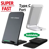30W Wireless Charger Stand Pad For iPhone 14 13 12 11 X Pro Max Samsung S22 S20 S10 Xiaomi Fast Charging Station Phone Holder