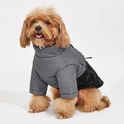 Winter Dog Clothes Cold Resistant Warm Pet Jacket Small Medium Dog Outdoor Windproof Coat