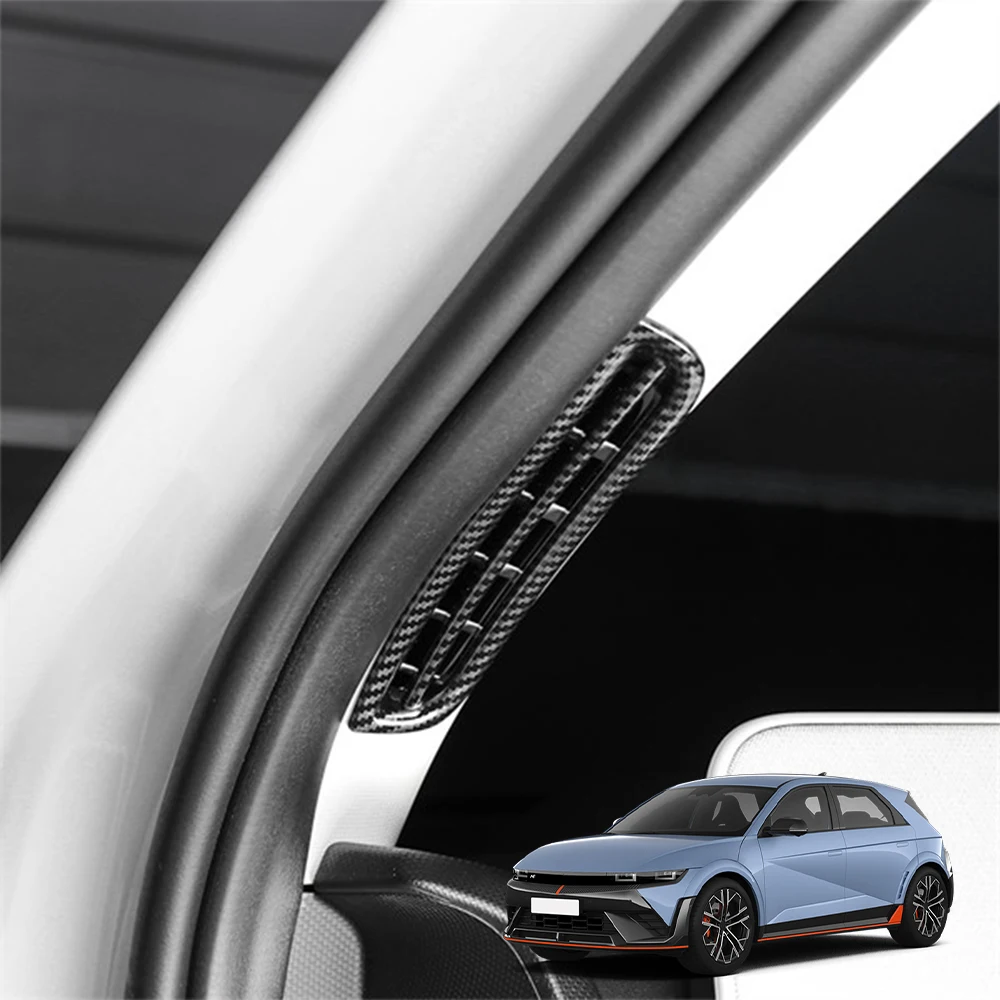 

Аксессуары для салона автомобиля, дверная накладка на переднюю вентиляционную отверстие, накладка из АБС-пластика для Hyundai Ioniq 5 N/Ioniq 5 2022-2025 LHD RHD