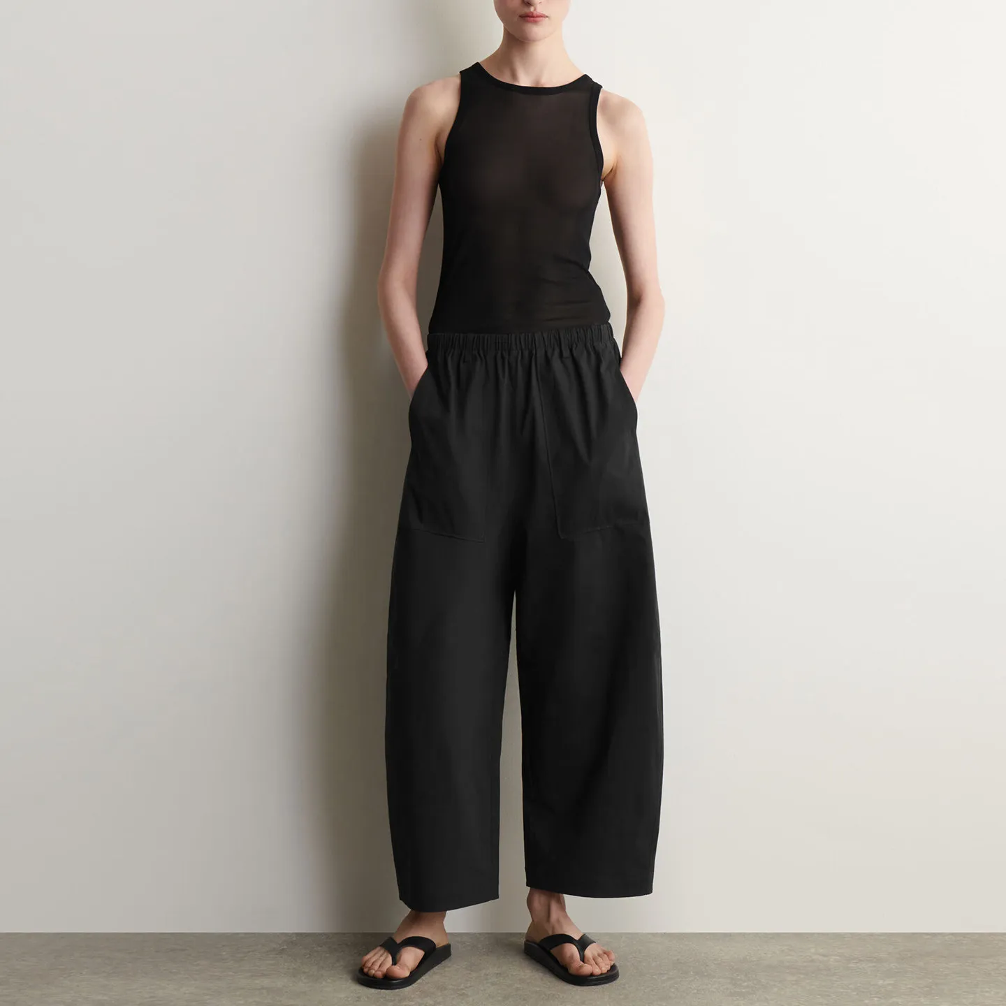 Fashionable Casual Women's Long Trousers Summer 2026 Bucket Shape Workwear Style Natural Waist Other Material 100%