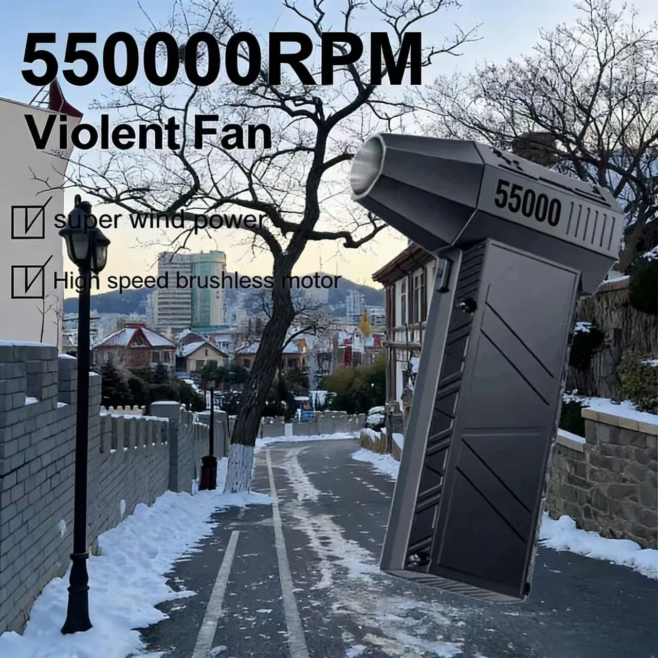 

550000RPM X6 Brushless Violent Fan Air Blower Powerful dust Vacuum Cleaner Type-C Charging Strong Winds 53m/s for keyboard clean