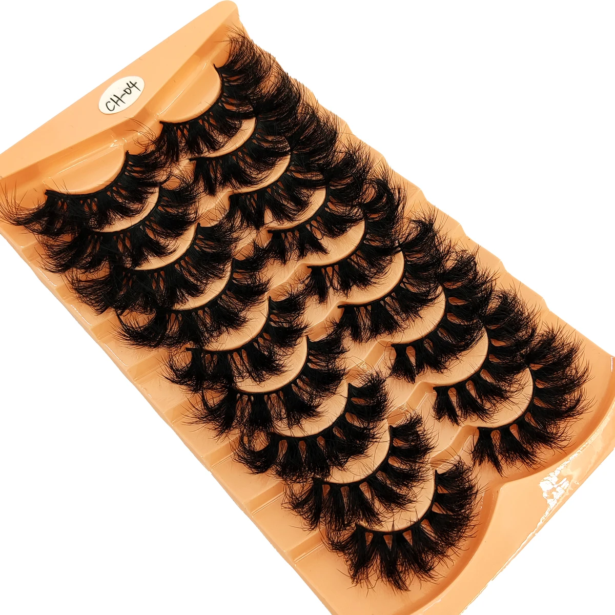 9 pares de cílios de vison artificial mistos com fofa de longa duração e ondulação dramática, estendendo cílios grossos e bonitos