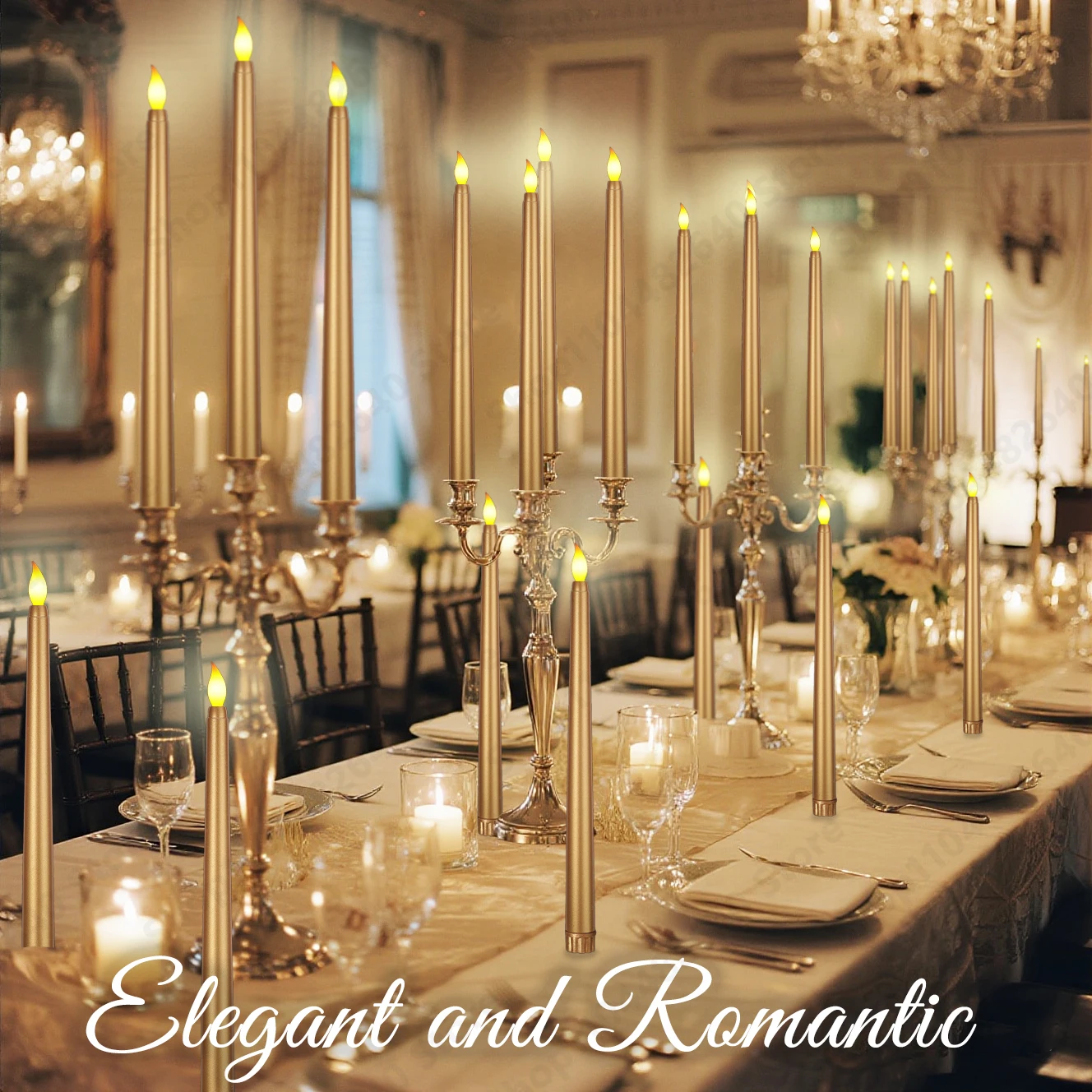 Vela LED parpadeante de 12-200 Uds., vela cónica sin llama para boda, vela de imitación, vela eléctrica falsa con control remoto, decoración navideña para el hogar