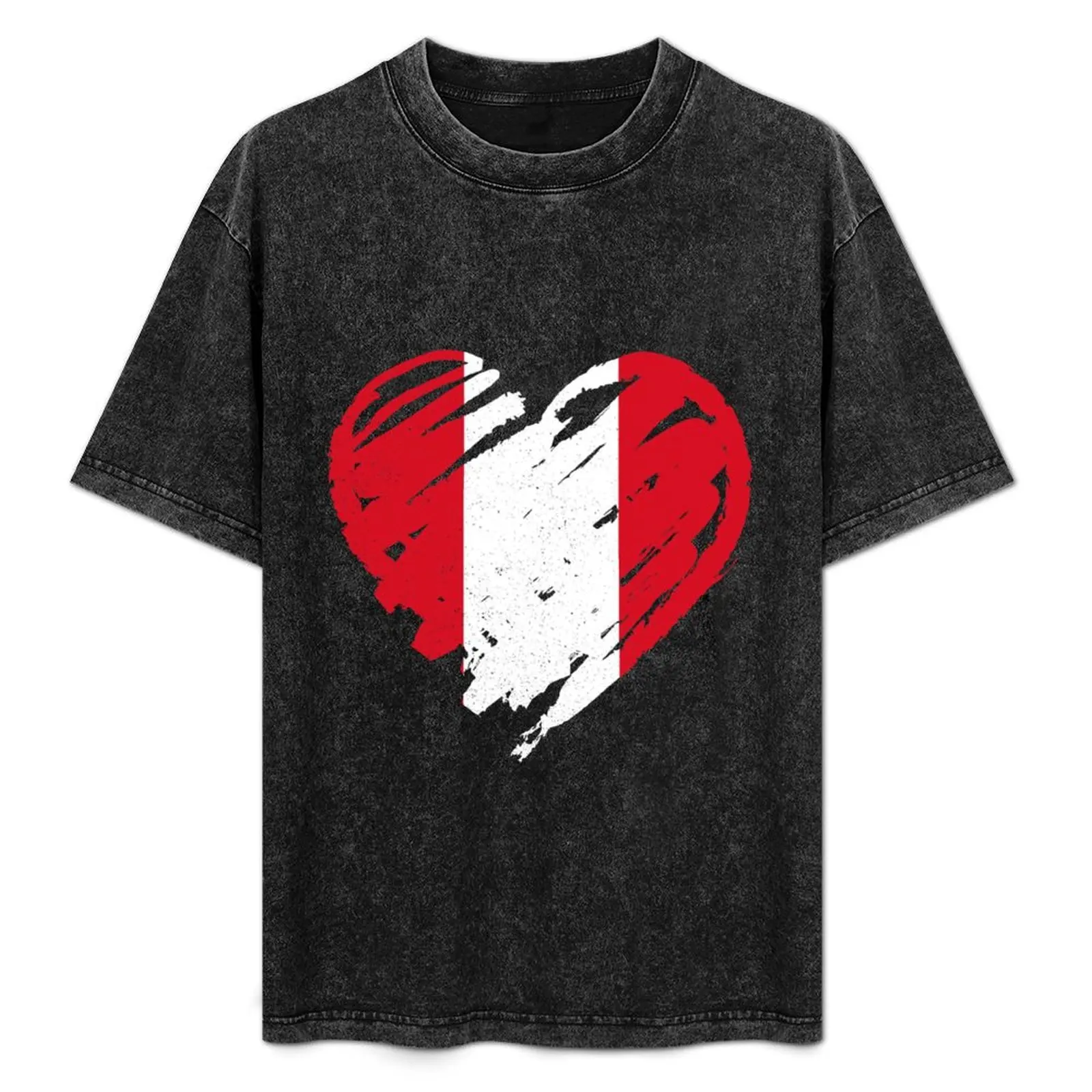 

I Love Peru T-Shirt Lightweight Basic Short Sleeve Shirt
