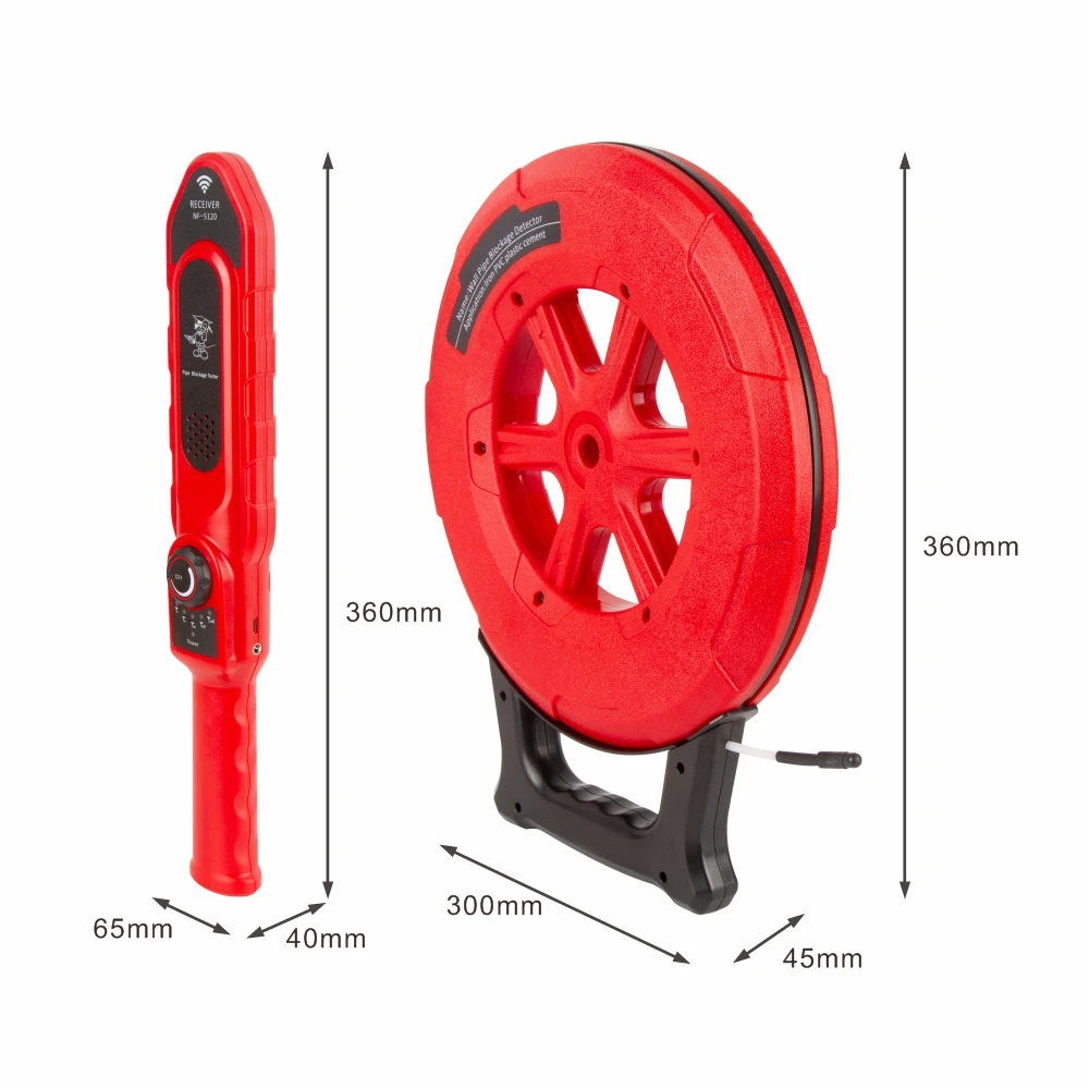 Noyafa-Detector de bloqueo de tuberías de hierro, herramienta de diagnóstico, escáner de tuberías, instrumento de plomería de bloqueo, NF-5120/5130