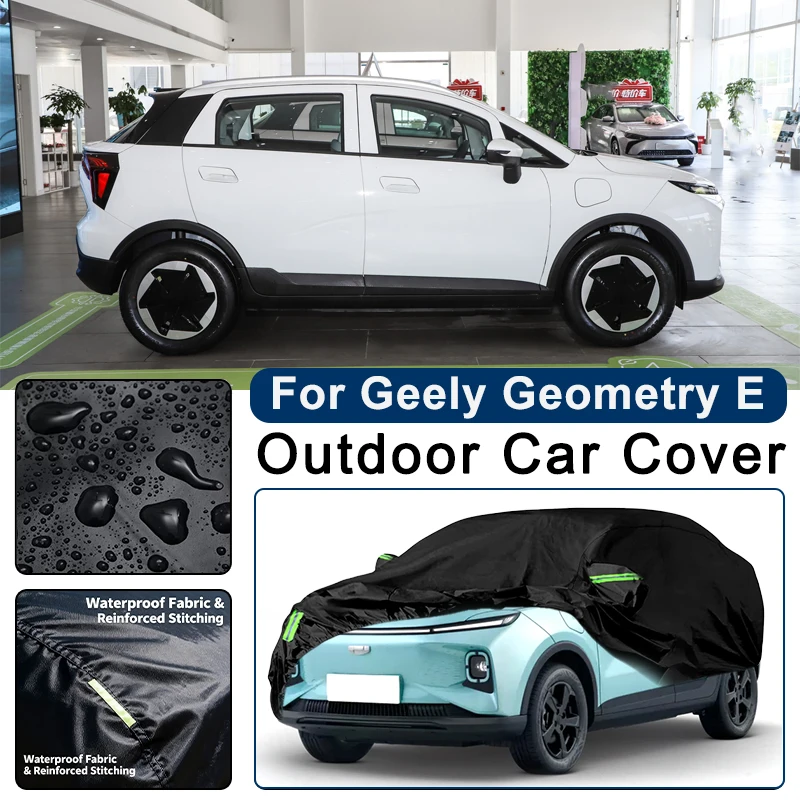 

Outdoor Car Cover Waterproof Dustproof UV Sun Protection, Full Car Protector Exterior Parts For Geely Geometry E 2022-2026