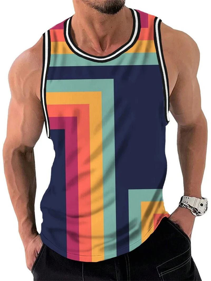 Team USA Basketball Vest Men's Basketball Tank Tops Sports Fitness Casual Breathable Sleeveless Graphic Shirt Fashion Men Vest image 2
