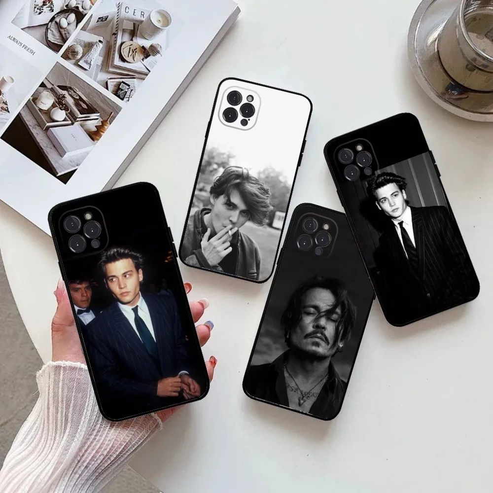 Johnny Depp Phone Case  for IPhone 15,14,13,12,11 Pro Max Mini 8,7,Plus,SE2,X,XR,XS,MAX,Silcone,Soft,Covers