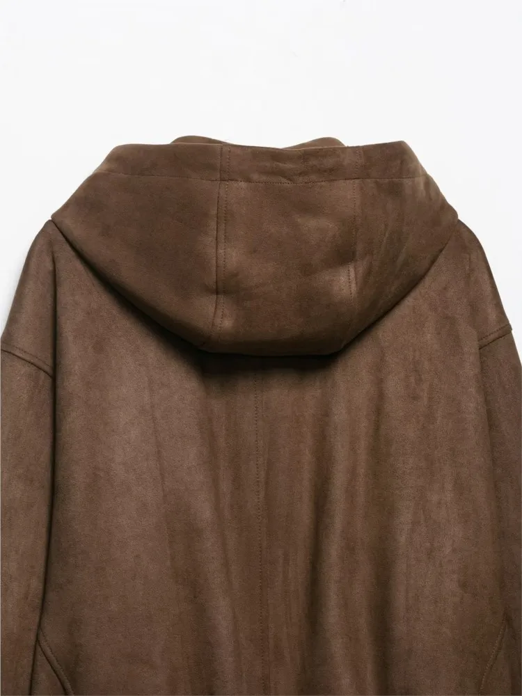 الخريف والشتاء جديد مقنعين بلون طويلة الأكمام جاكيت زيبرا أعلى المرأة الشارع نمط منفذها سترة سترة تنوعا