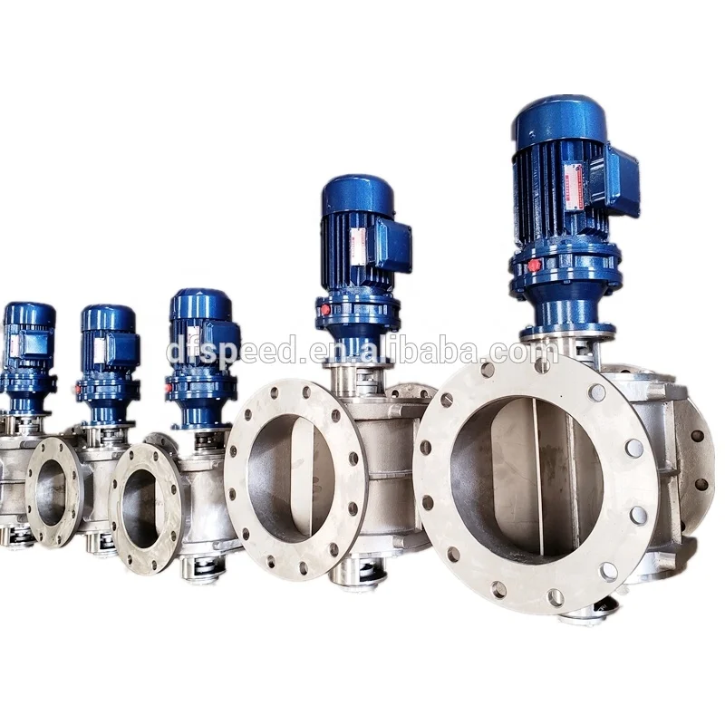مصنع صمام تغذية قفل الهواء الدوار سهل التنظيف من الفولاذ المقاوم للصدأ عالي الجودة DN150