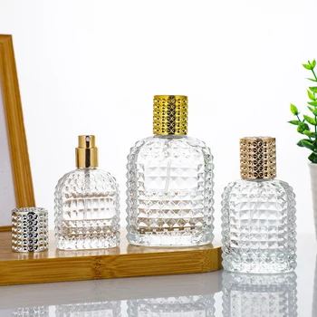 휴대용 리필 가능한 파인애플 유리병, 화장품 용기, 빈 스프레이 무화기, 여행용 서브 병, 30 ml, 50ml 