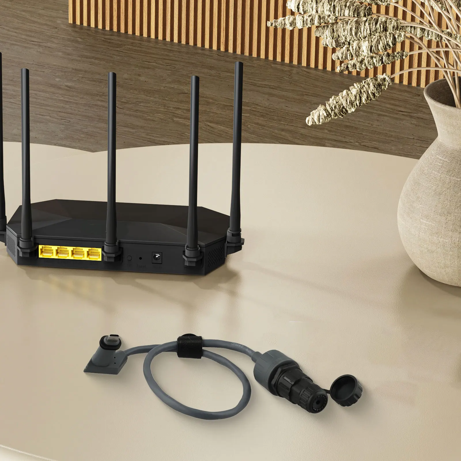 For SPX to V2 For STARLINK Ethernet Connector Extension Cable with Waterproof Kit for Reliable Network Connection