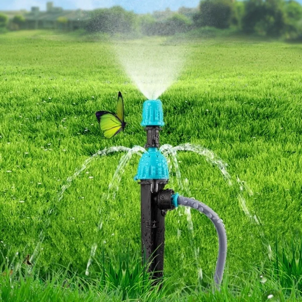 5PCS/SET 360° Adjustable Automatic Lawn Sprinkler Water Saving Large Area Coverage Rotating Sprinkler Watering System