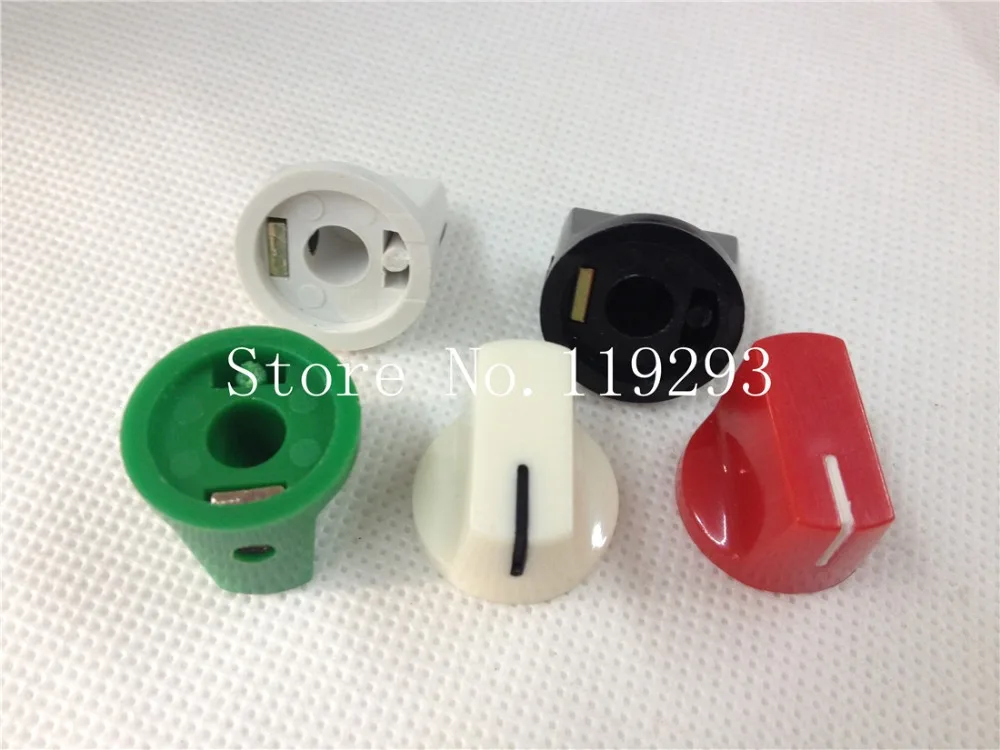 [BELLA]Instrumentation potentiometer switch a font knob lock screw cap diameter 19 * 14MM 8 colors--100PCS/LOT