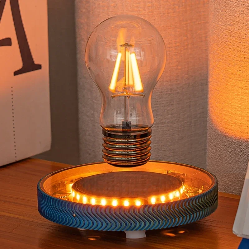 Magnetic Levitation Creative Wireless Bulb Lamp Floating Light Bulb Gravity Lamps Magnetic Levitating Home Office Decor