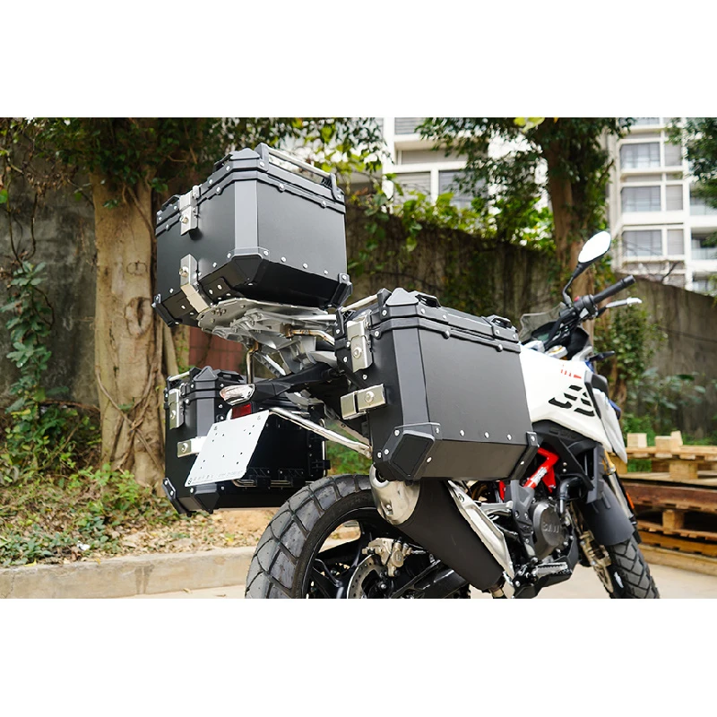 Aluminum Alloy Custom Box Side Rack Motorcycle Tail Boxes Side Pannier Box