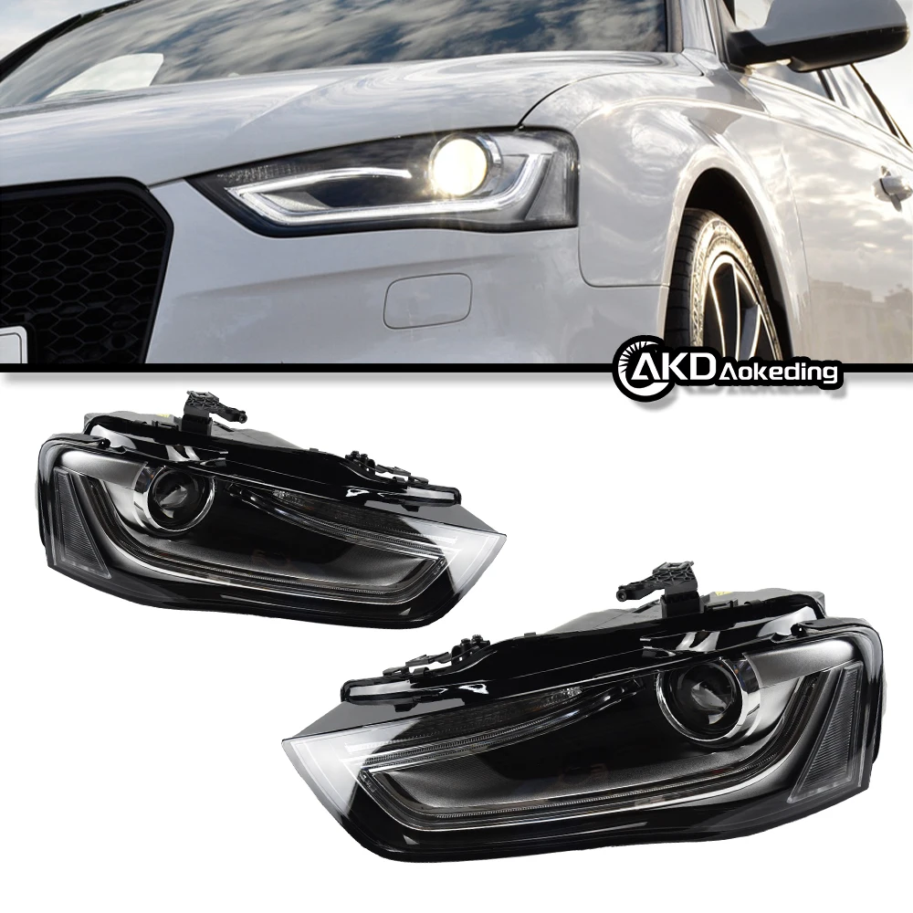 Auto Car Head Lights Parts For Audi A4 2013-2016 A4L RS4 LED Front Headlight Replacement DRL Daytime light Projector Facelift