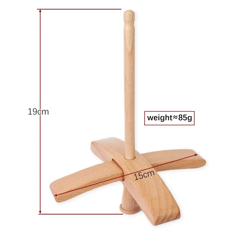 Handmade Wooden Turkish Spindle Storage Tools Detachable Cross-Shaped Beech Wood Turkish Spindle Kit Multifunction - Image 6