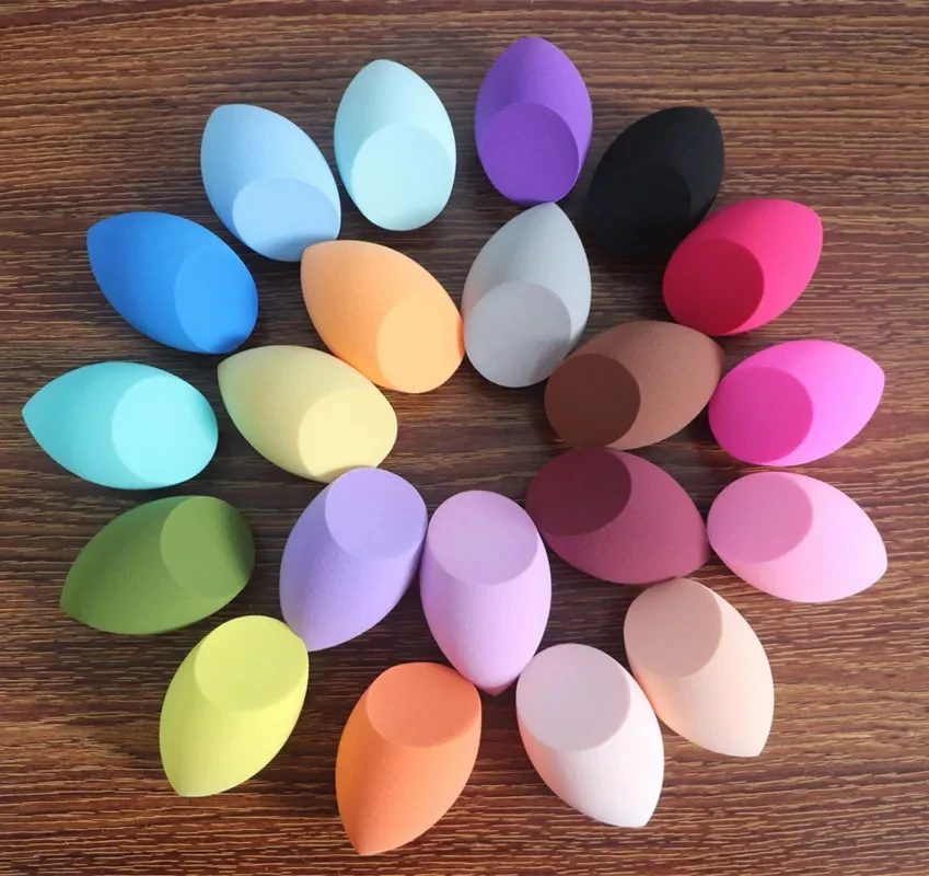 100個入り プライベートブランド 大きめサイズ ヴィーガンメイクアップスポンジ ラテックスフリー メイクアップブレンディングスポンジ