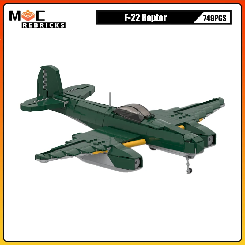 

Военная серия Nakajima J9Y Fighter MOC, строительные блоки, комплект модели самолета Второй мировой войны, D, подарок для мальчиков