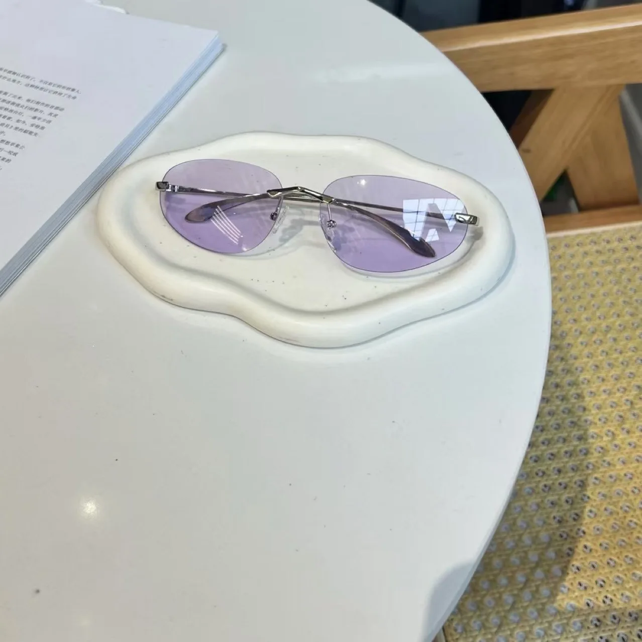 ظلال بدون إطار UV400، نظارات شمسية بسيطة على شكل عين القطة للجنسين، نظارات خفيفة الوزن ومتعددة الاستخدامات، أساسية للتنقل