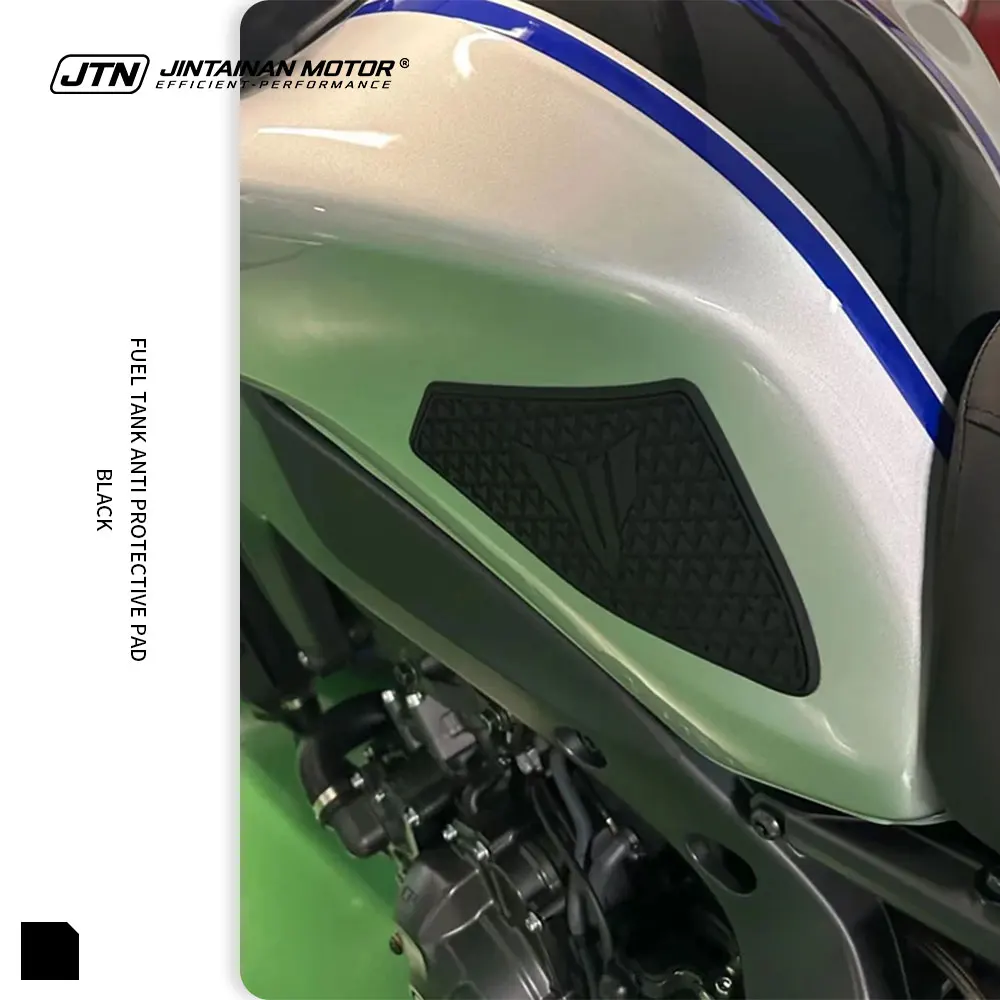 Protetor de Tanque de Motocicleta JTN Antiderrapante e Impermeável para YAMAHA MT09 FZ09 MT-09 FZ-09 2021-2023 Adesivo de Borracha para Tanque