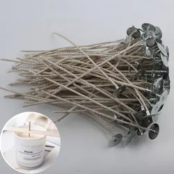 15cm Long Candle Wick Thick Cotton Thread Smokeless Flame Stabilized Aromatherapy Wax Cup DIY Material Candle Making Kit